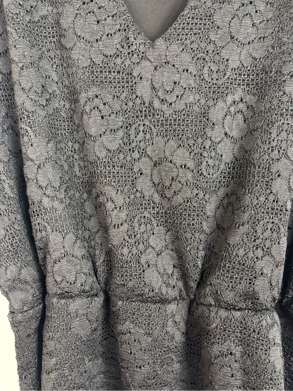 WHBM White House Black Market Black Lace Peplum Tank Top NWT Medium Career - Picture 8 of 11